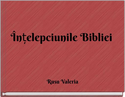 &Icirc;nțelepciunile Bibliei