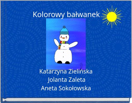 Kolorowy bałwanek