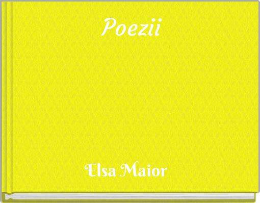 Front cover of 'Poezii' 