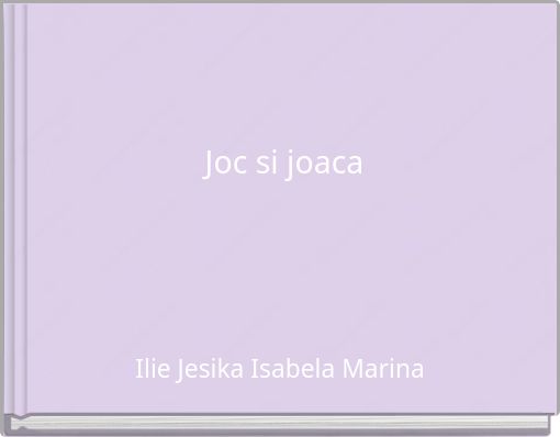 Joc si joaca