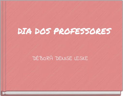 DIA DOS PROFESSORES