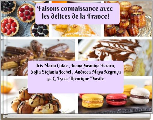 Book Cover for: Faisons connaissance avec les délices de la France!