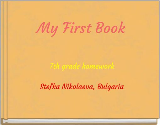 My First Book