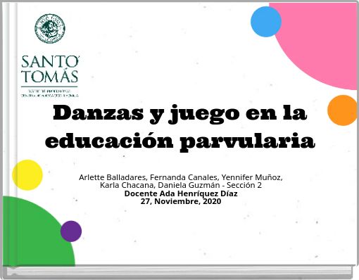 Danzas y juego en la educaci&oacute;n parvularia