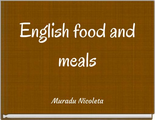 English food and meals