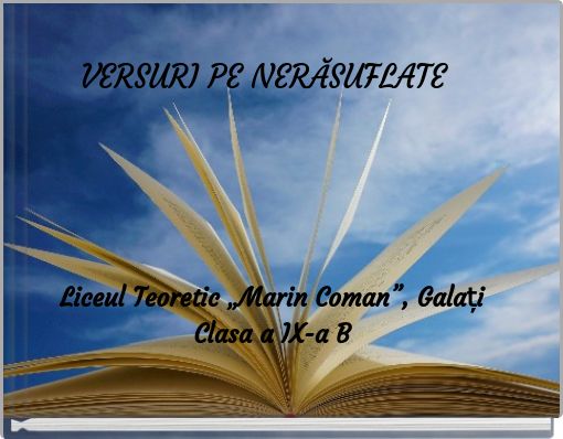 Book Cover for: VERSURI PE NERĂSUFLATE