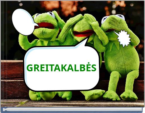Front cover of 'GREITAKALBĖS' 