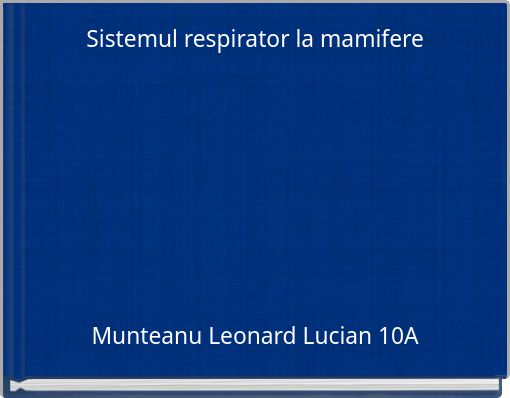 Sistemul respirator la mamifere