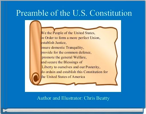 Front cover of 'Preamble of the U.S. Constitution' 