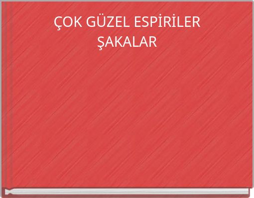 Book Cover for: ÇOK GÜZEL ESPİRİLER ŞAKALAR