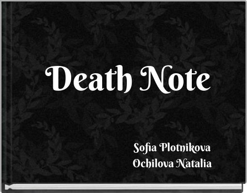 Front cover of 'Death Note' 