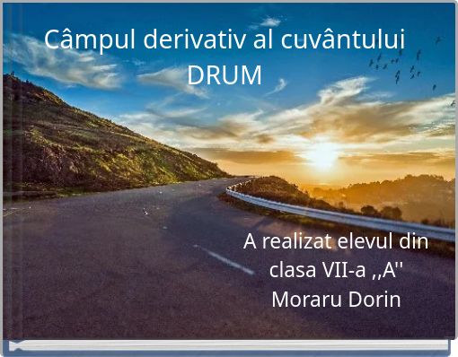 Câmpul derivativ al cuvântului DRUM