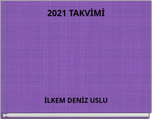 2021 TAKVİMİ
