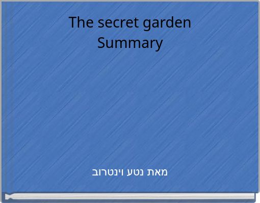 Front cover of 'The secret garden Summary' 