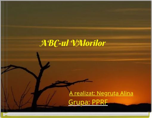 Front cover of 'ABC-ul VAlorilor' 
