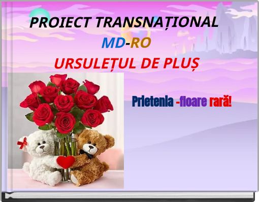 PROIECT TRANSNAȚIONAL MD-ROURSULEȚUL DE PLUȘ &n