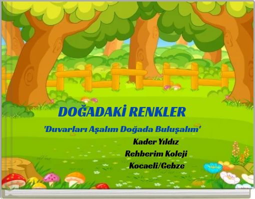 DOĞADAKİ RENKLER 'Duvarları Aşalım Doğada Buluşalım'