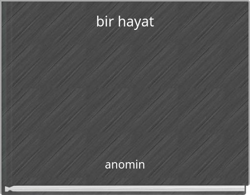 Front cover of 'bir hayat' 