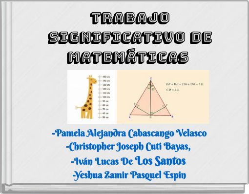 TRABAJO SIGNIFICATIVO DE MATEM&Aacute;TICAS