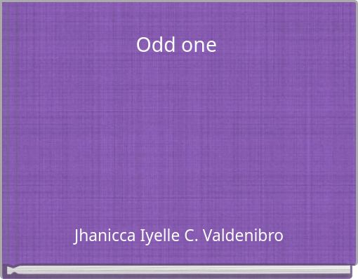 Front cover of 'Odd one' 