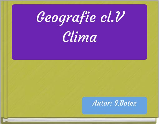 Geografie cl.V Clima