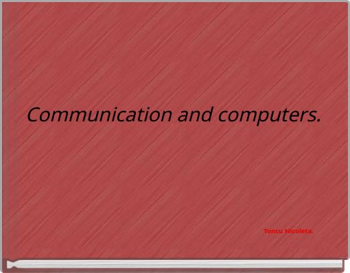 Front cover of 'Communication and computers.' 