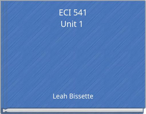 ECI 541 Unit 1