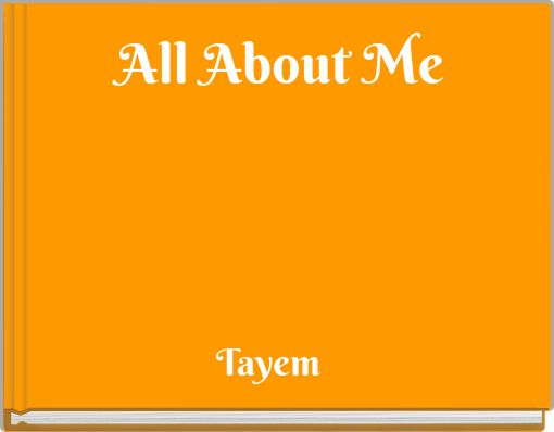 Front cover of 'All About Me' 
