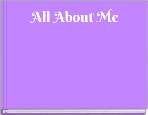 Front cover of 'All About Me' 