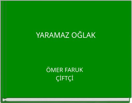 Front cover of 'YARAMAZ OĞLAK' 
