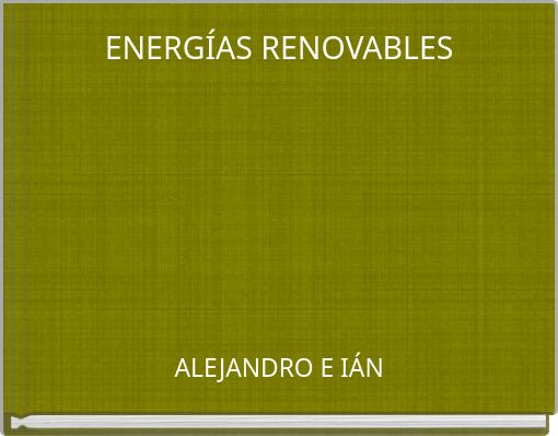 ENERGÍAS RENOVABLES