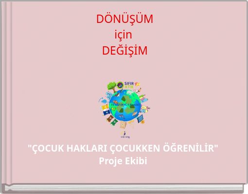 Front cover of 'DÖNÜŞÜM için DEĞİŞİM' 