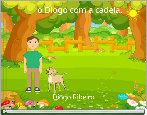 o Diogo com a cadela. &